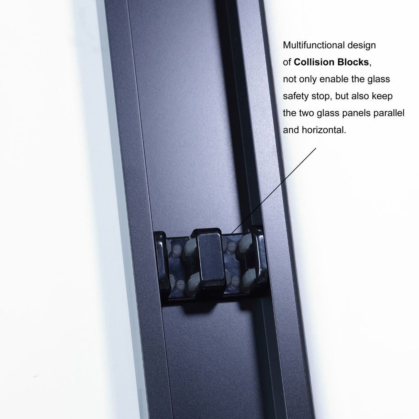 Vinnova Brescia 48" x 76" Polished Chrome Reversible Double Sliding Bypass Framed Shower Door