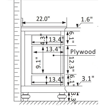 Vinnova Charlotte 60" White Freestanding Double Vanity Set In White Carrara Composite Quartz Stone Top With Undermount Ceramic Sink, Backsplash and Mirror