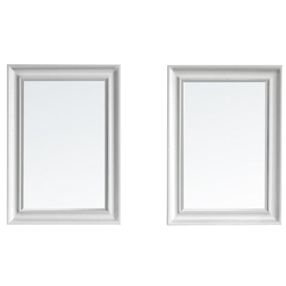 Vinnova Charlotte 72" White Freestanding Double Vanity Set In White Carrara Composite Quartz Stone Top With Undermount Ceramic Sink, Backsplash and Mirror