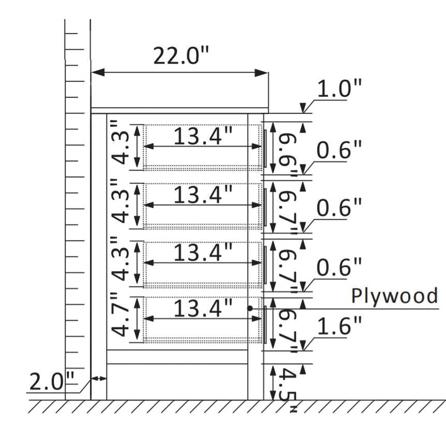 Vinnova Gela 36" Royal Blue Freestanding Single Vanity Set In White Carrara Marble Top With Undermount Ceramic Sink and Mirror
