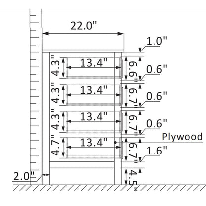 Vinnova Gela 36" Royal Blue Freestanding Single Vanity Set In White Carrara Marble Top With Undermount Ceramic Sink and Mirror
