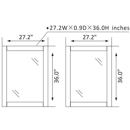 Vinnova Gela 60" Gray Freestanding Double Vanity Set In White Carrara Marble Top With Undermount Ceramic Sink and Mirror