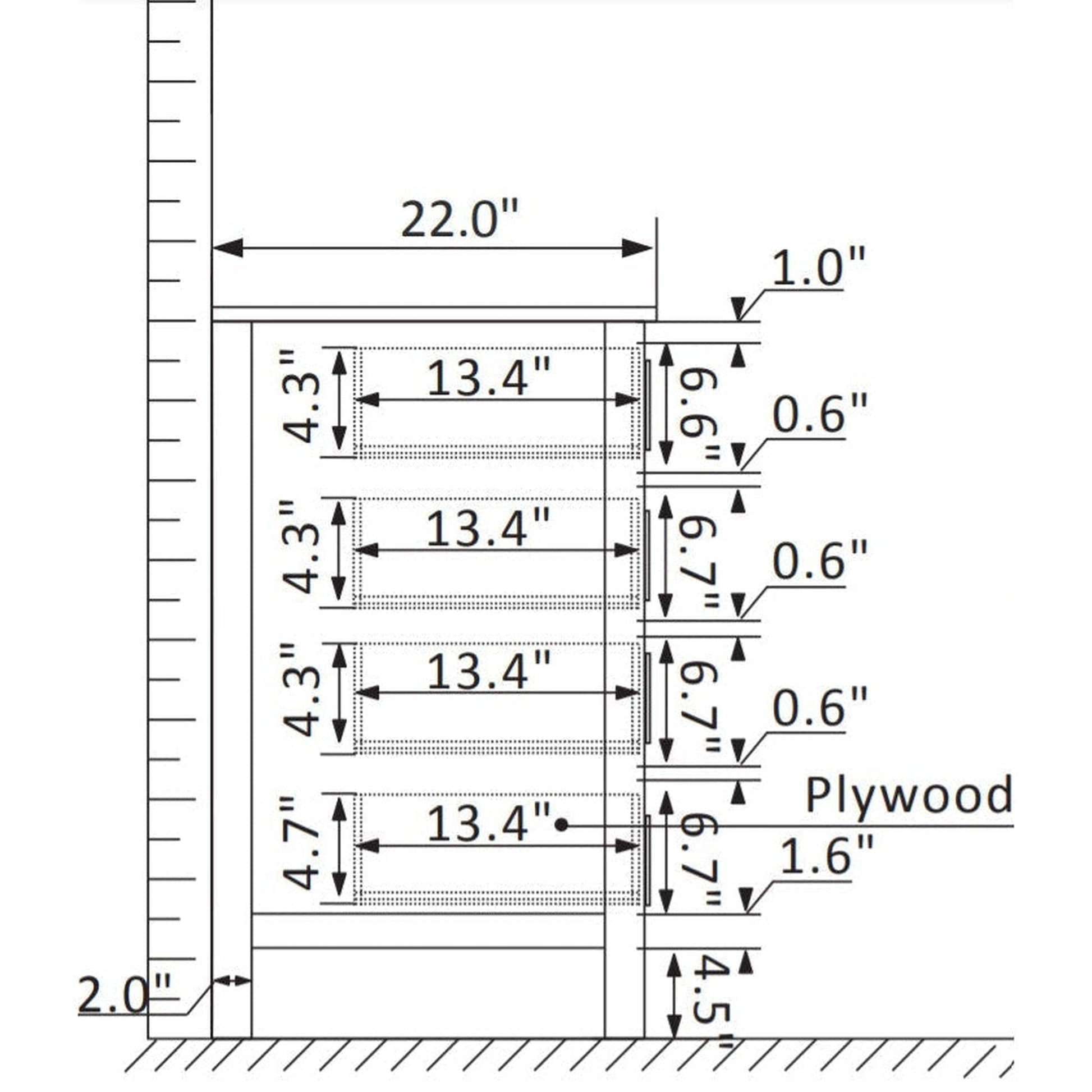 Vinnova Gela 60" Royal Blue Freestanding Double Vanity Set In White Carrara Marble Top With Undermount Ceramic Sink and Mirror