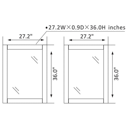 Vinnova Gela 72" Gray Freestanding Double Vanity Set In White Carrara Marble Top With Undermount Ceramic Sink and Mirror