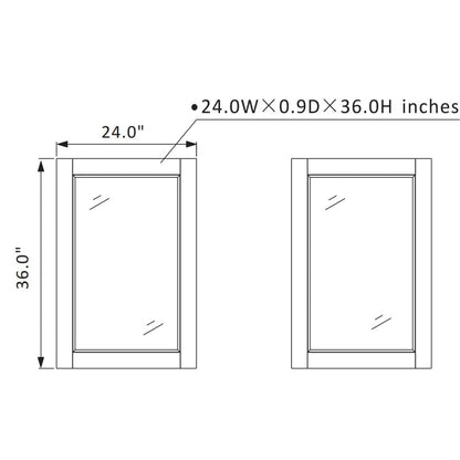 Vinnova Grayson 72" x 22" Rust Black Freestanding Double Vanity Set With White Carrara Composite Stone Countertop And Mirror