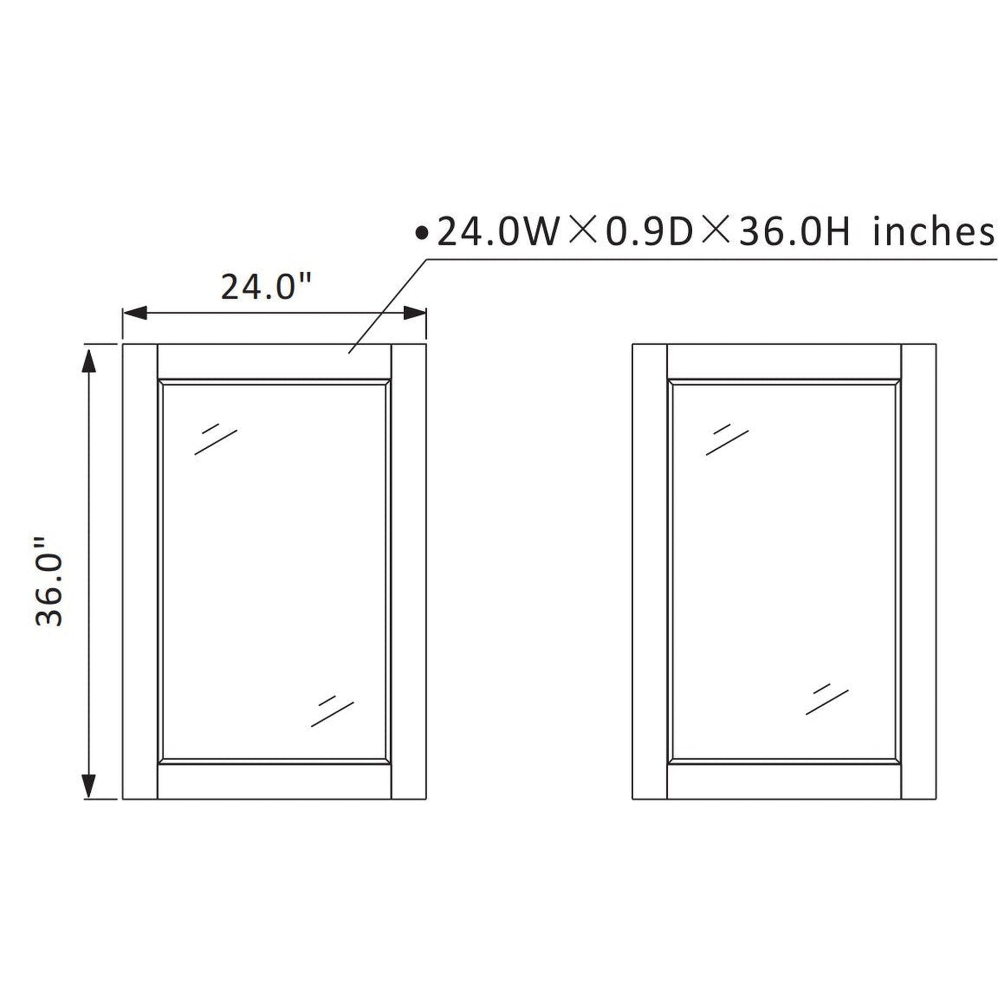 Vinnova Grayson 72" x 22" White Freestanding Double Vanity Set With White Carrara Composite Stone Countertop And Mirror