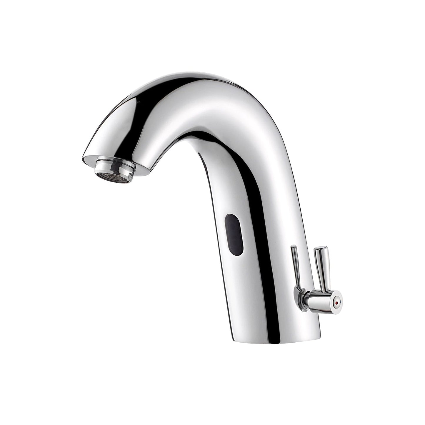 Vinnova Jumilla 7" Single Hole Polished Chrome Automatic Sensor Touchless Bathroom Sink Faucet