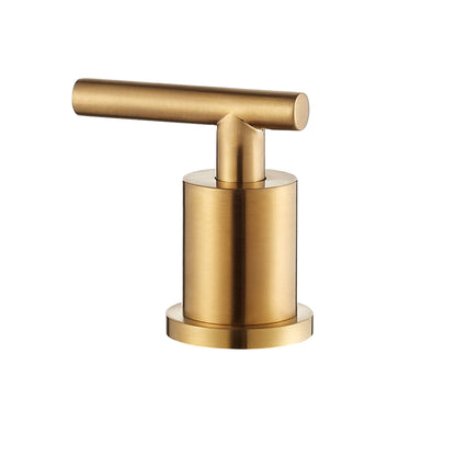 Vinnova Lodosa 10" Two Hole Brushed Gold 8" Widespread High Arc Bathroom Sink Faucet