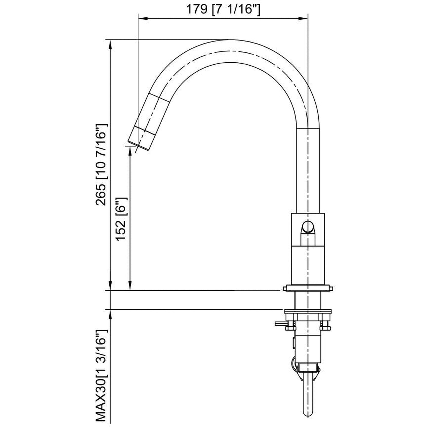 Vinnova Lodosa 10" Two Hole Matte Black 8" Widespread High Arc Bathroom Sink Faucet