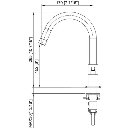 Vinnova Lodosa 10" Two Hole Matte Black 8" Widespread High Arc Bathroom Sink Faucet