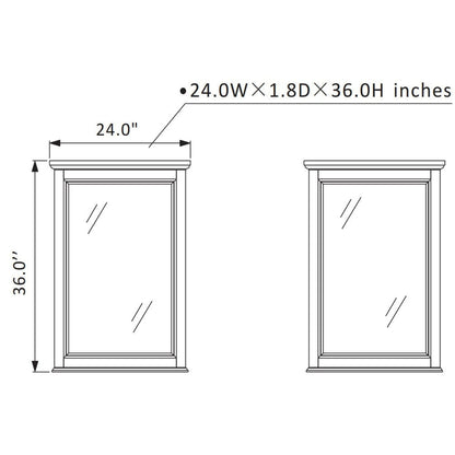 Vinnova Lorna 60" White Freestanding Double Vanity Set In White Carrara Composite Stone Top With Undermount Ceramic Sink and Mirror