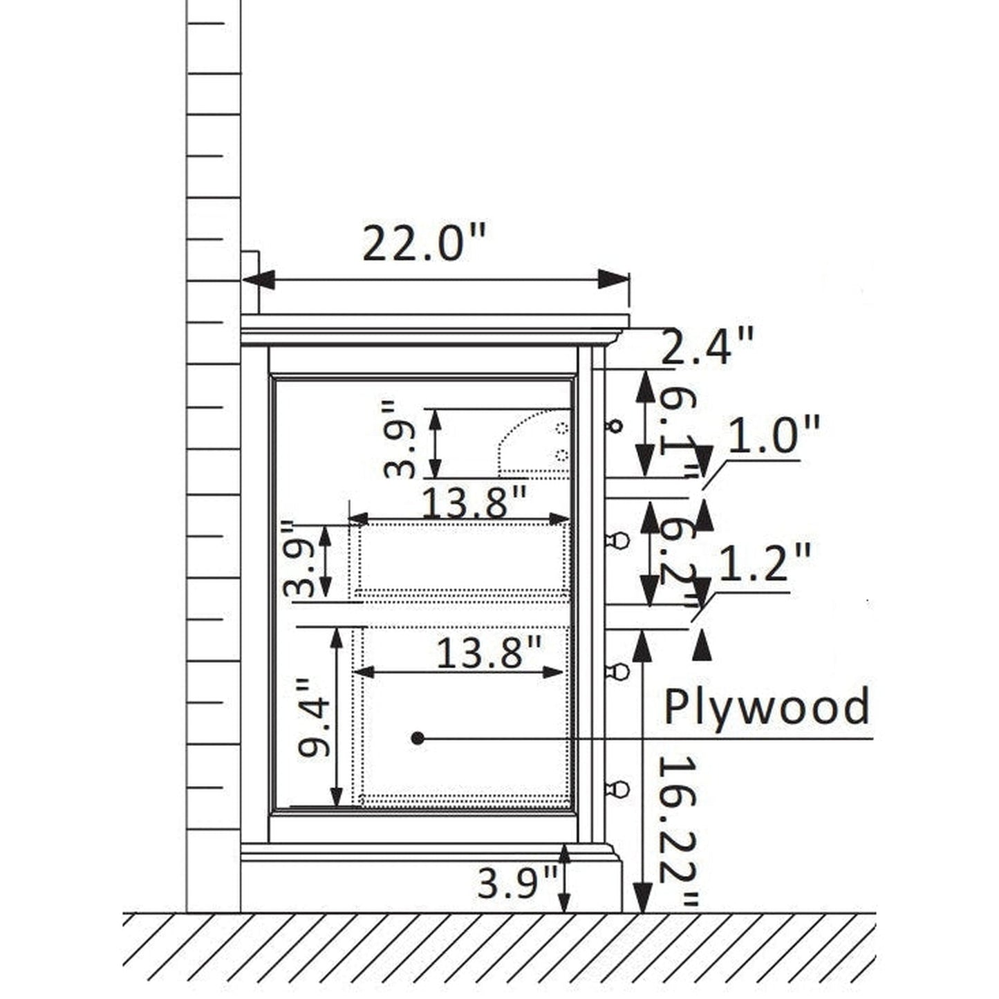 Vinnova Lorna 60" White Freestanding Double Vanity Set In White Carrara Composite Stone Top With Undermount Ceramic Sink