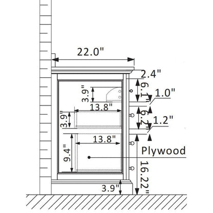 Vinnova Lorna 60" White Freestanding Double Vanity Set In White Carrara Composite Stone Top With Undermount Ceramic Sink