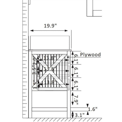 Vinnova Modena 36" Gray Freestanding Single Vanity Set In Dark Black Glass Top With Vessel Ceramic Sink and Mirror
