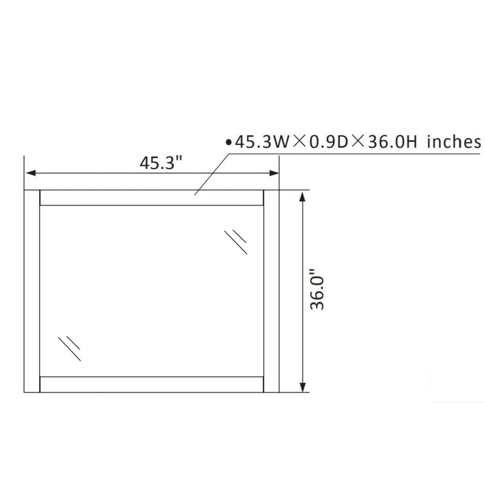 Vinnova Naples 48" White Freestanding Single Vanity Set In White Carrara Marble Top With Undermount Ceramic Sink and Mirror