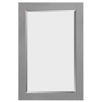 Vinnova Pavia 28" Gray Freestanding Single Vanity Set With Acrylic Undermount Sink And Mirror