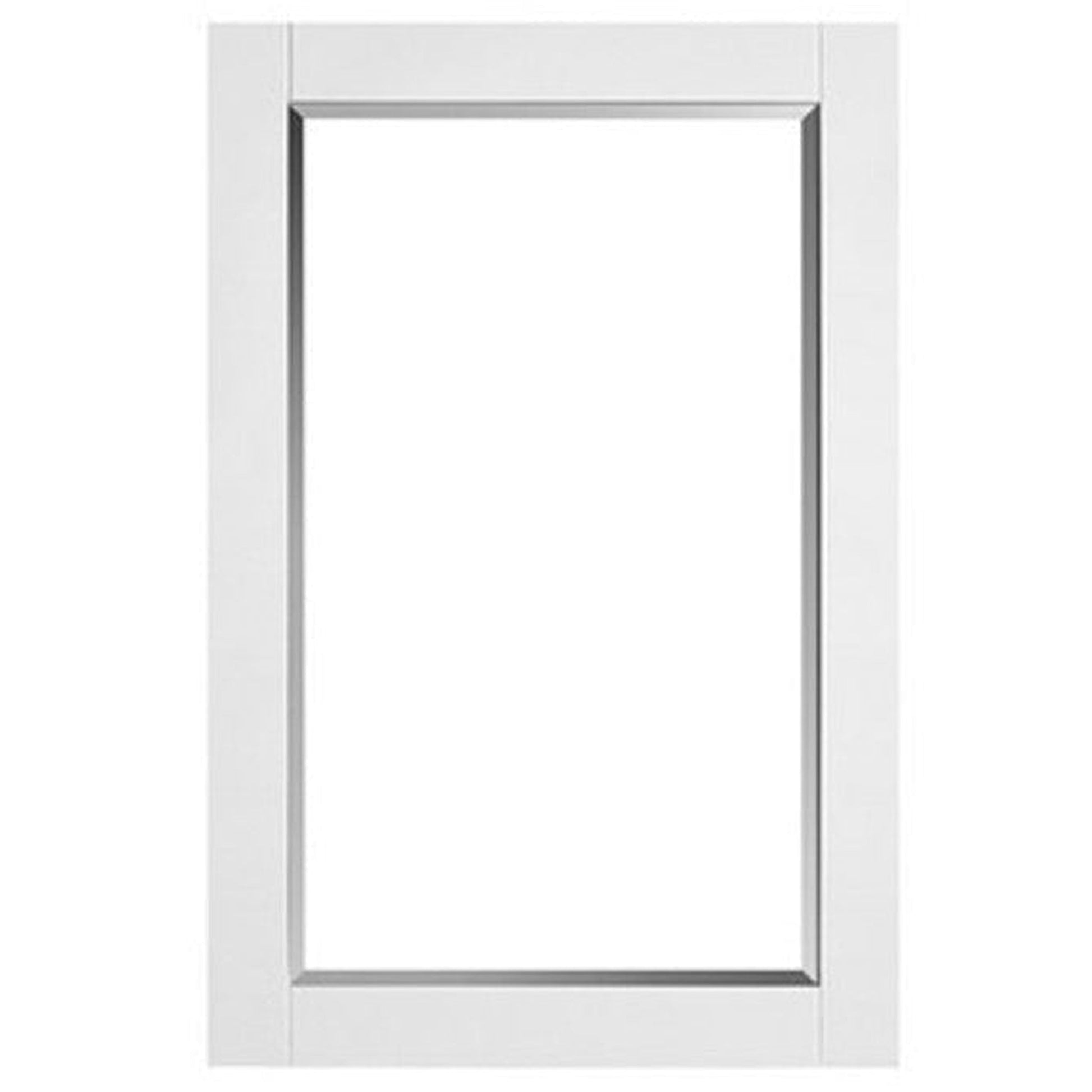 Vinnova Pavia 36" White Freestanding Single Vanity Set With Acrylic Undermount Sink And Mirror
