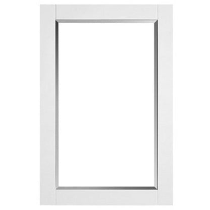 Vinnova Pavia 36" White Freestanding Single Vanity Set With Acrylic Undermount Sink And Mirror