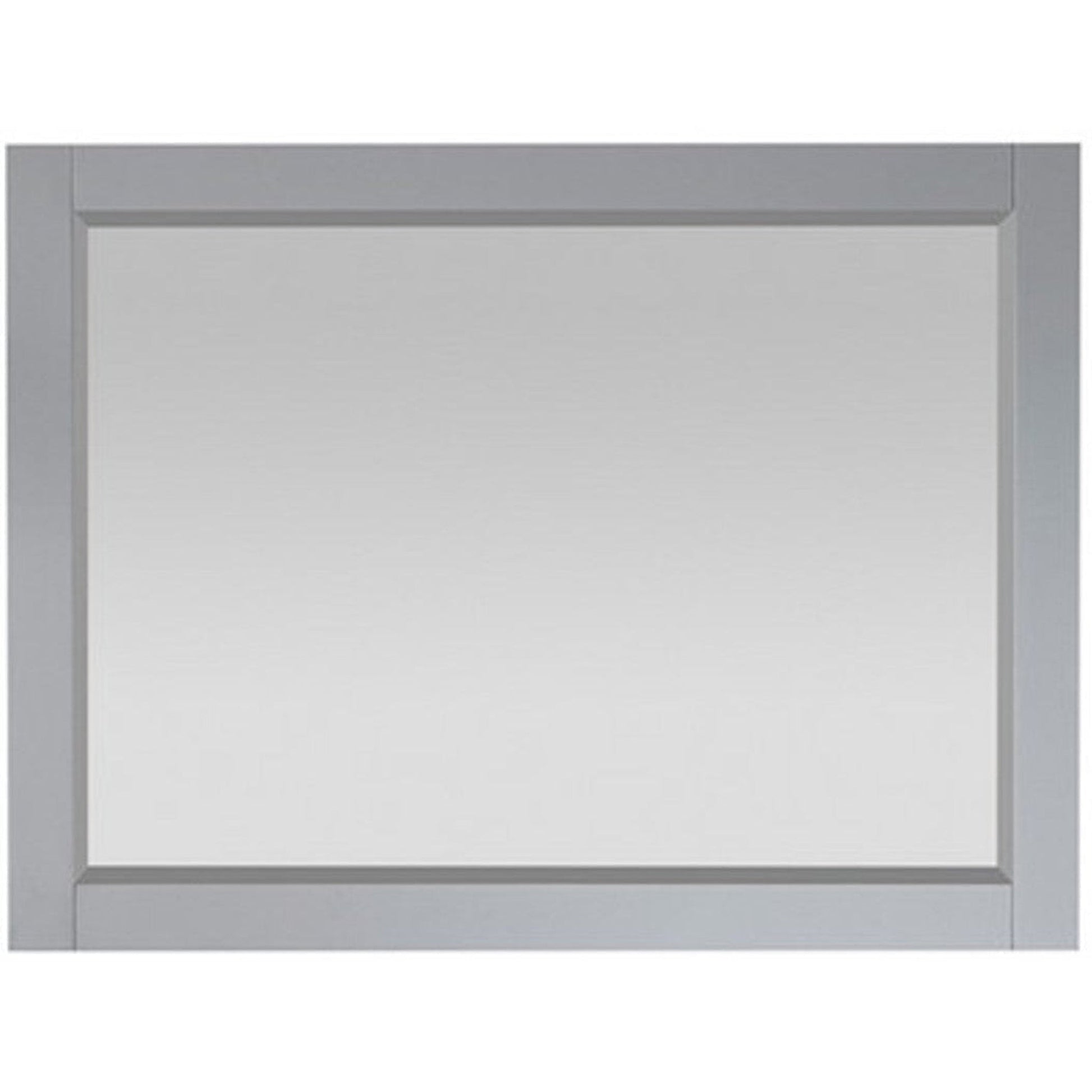 Vinnova Shannon 60" Paris Gray Freestanding Single Vanity Set In White Carrara Composite Stone Top With Undermount Ceramic Sink and Mirror