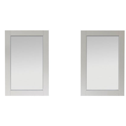 Vinnova Shannon 72" White Freestanding Double Vanity Set in White Carrara Composite Stone Top With Undermount Ceramic Sink and Mirror