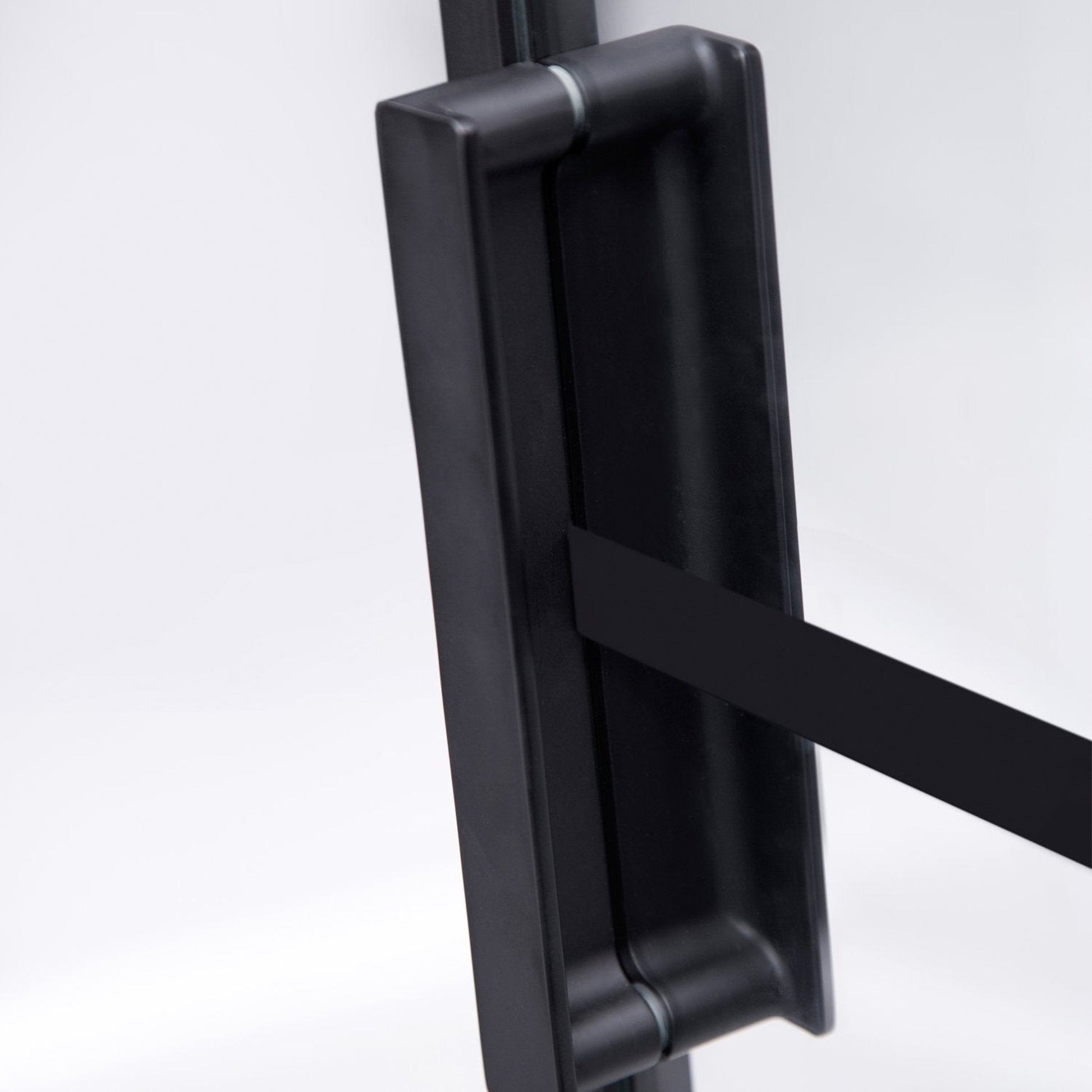 Vinnova Sondrio 36" x 76" Matte Black Rectangle Pivot Door Framed Shower Enclosure With Side Panel