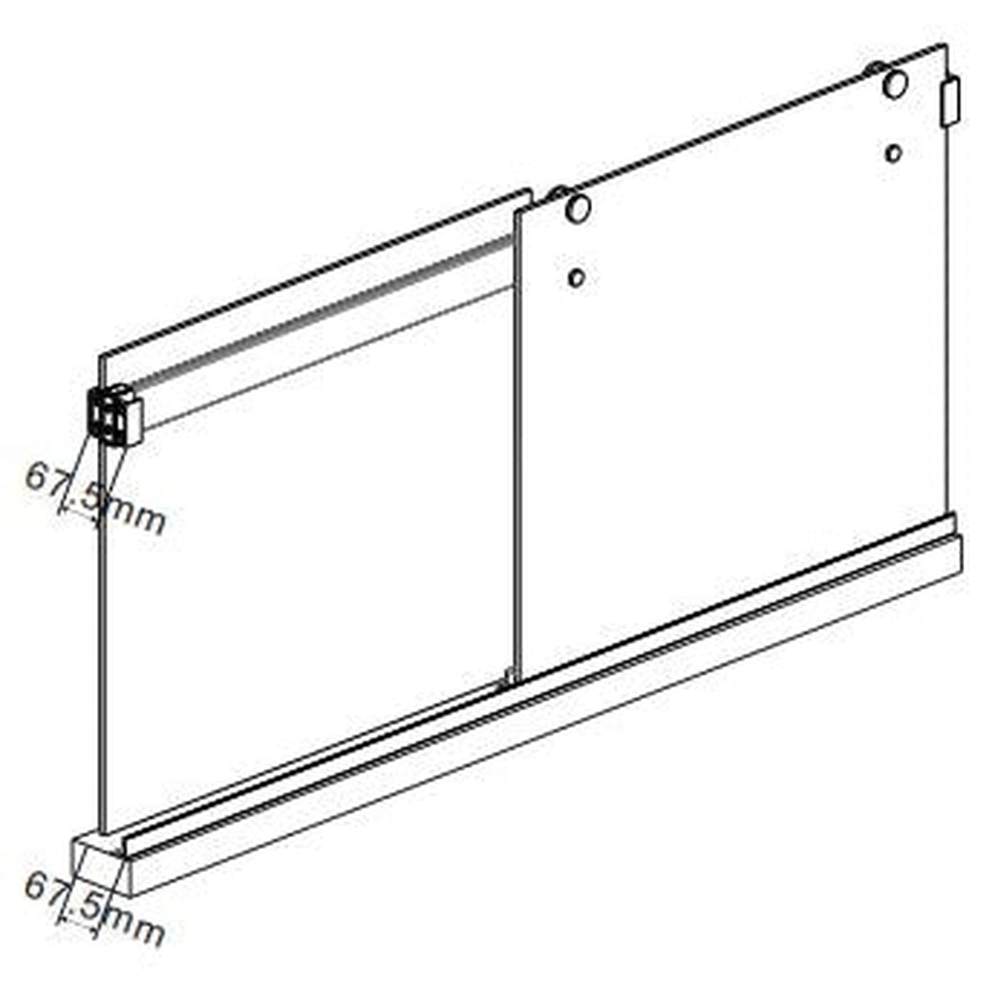 Vinnova Spezia 56" x 76" Brushed Gold Reversible Double Sliding Bypass Frameless Shower Door