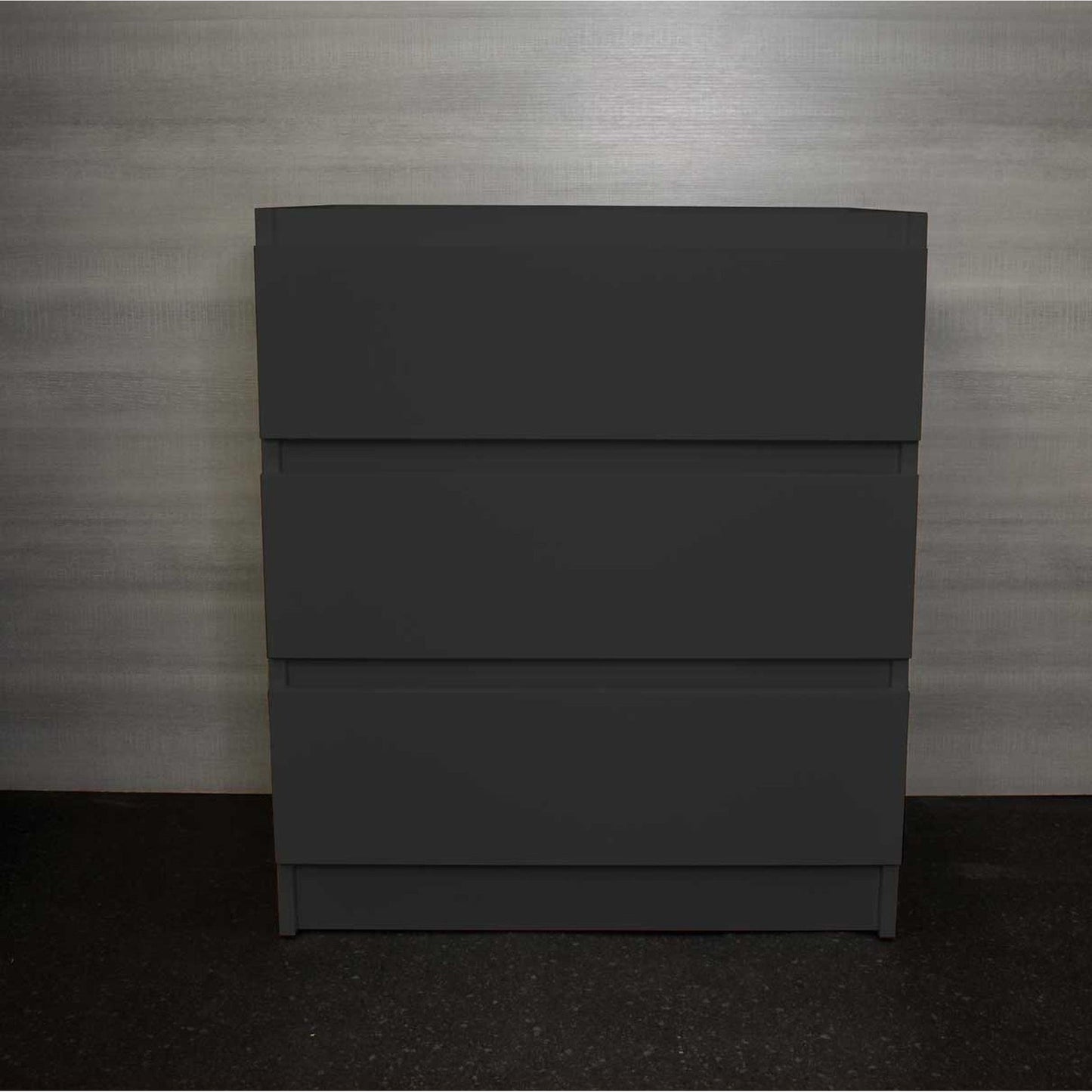 Volpa USA Pepper 24" x 19" Black Modern Freestanding Bathroom Vanity With drawers