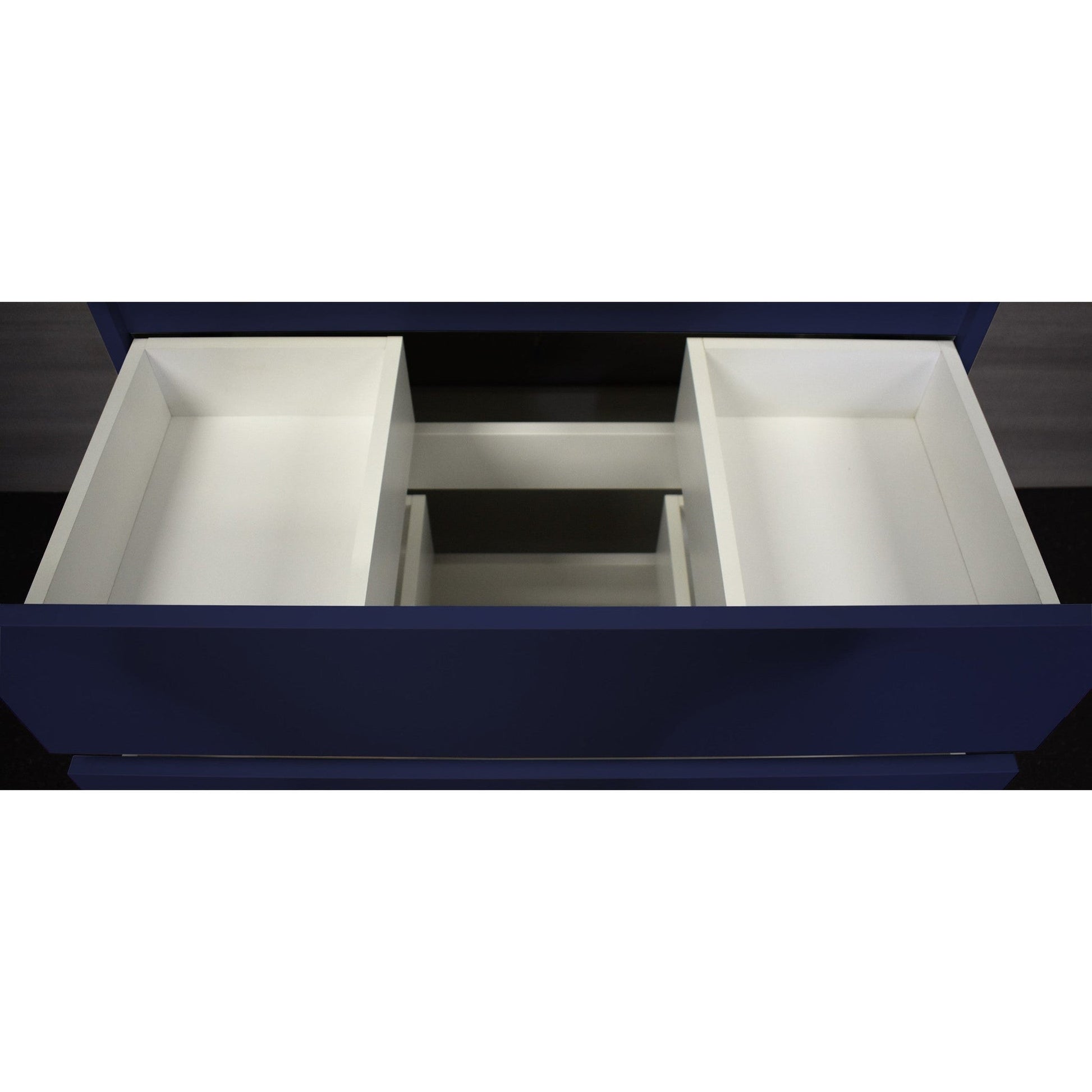 Volpa USA Pepper 24" x 19" Navy Modern Freestanding Bathroom Vanity With drawers