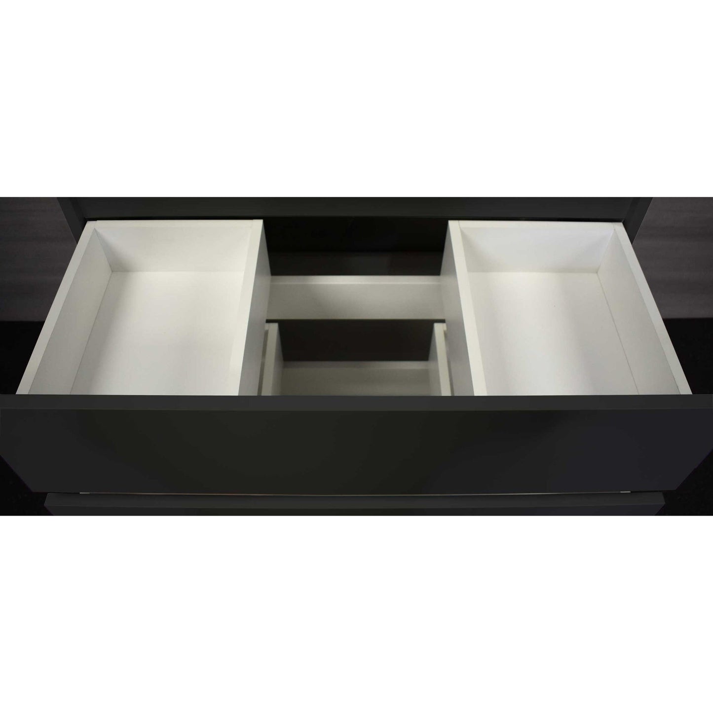 Volpa USA Pepper 30" x 19" Black Modern Freestanding Bathroom Vanity With drawers