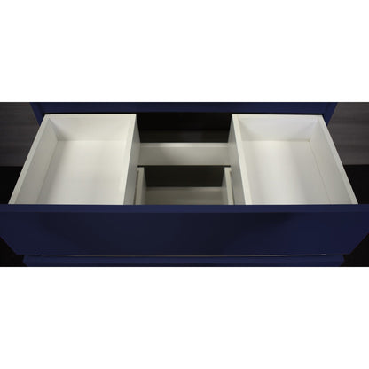 Volpa USA Pepper 36" x 19" Navy Modern Freestanding Bathroom Vanity With drawers