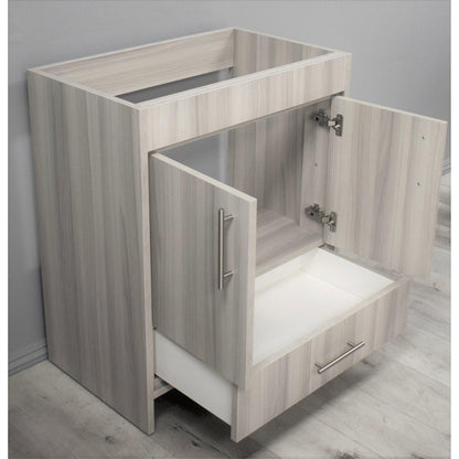 Volpa USA Rio 36" Ash Grey Freestanding Modern Bathroom Vanity With Brushed Nickel Handles