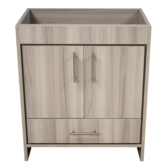 Volpa USA Rio 36" Ash Grey Freestanding Modern Bathroom Vanity With Brushed Nickel Handles