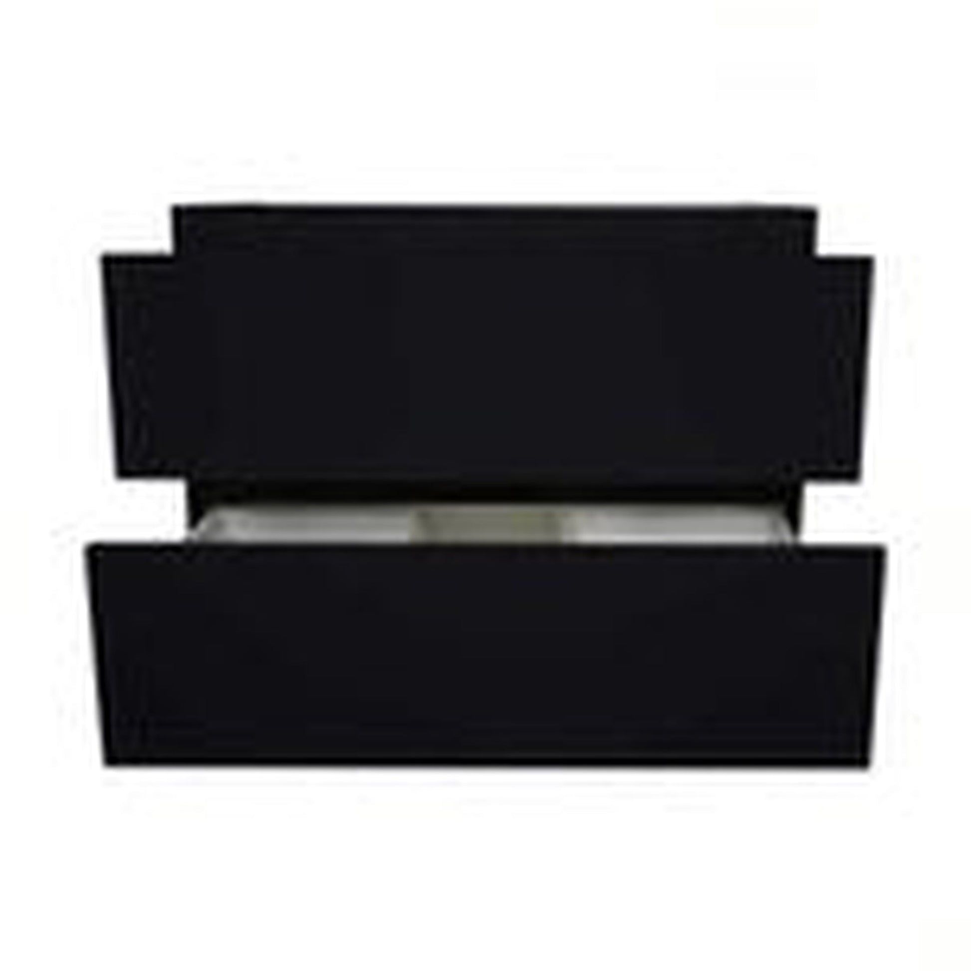 Volpa USA Salt 24" x 18" Glossy Black Wall-Mounted Floating Bathroom Vanity With Drawers