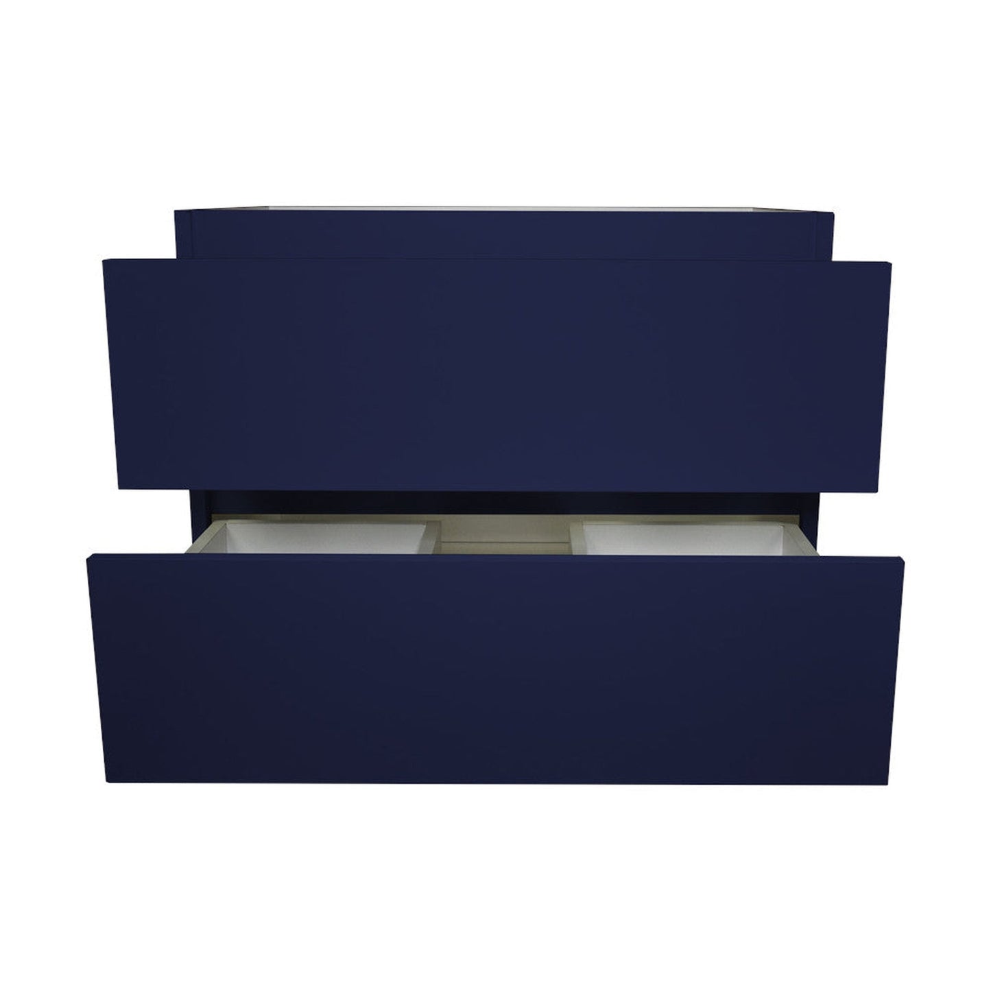 Volpa USA Salt 24" x 20" Navy Wall-Mounted Floating Bathroom Vanity Cabinet with Drawers