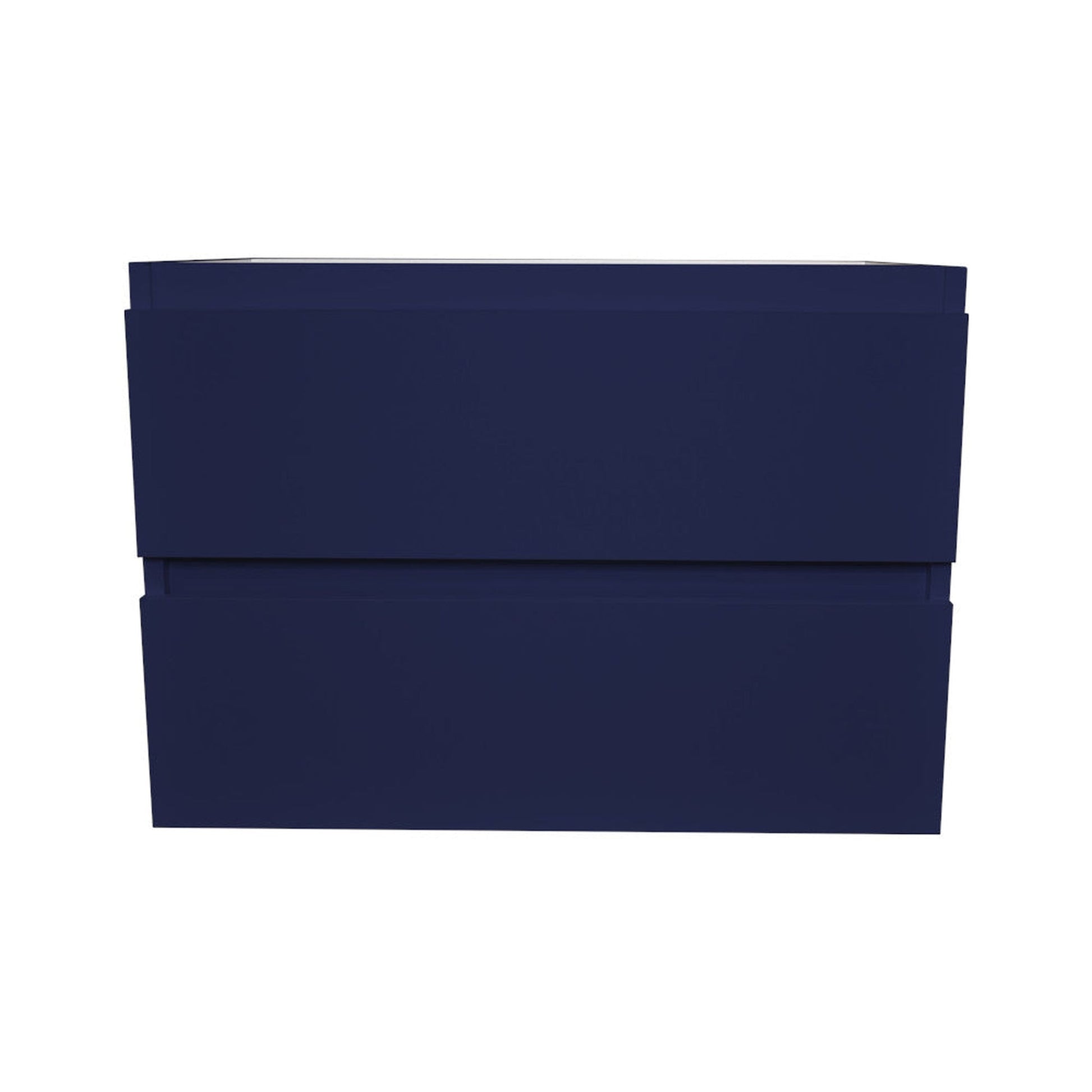 Volpa USA Salt 24" x 20" Navy Wall-Mounted Floating Bathroom Vanity Cabinet with Drawers