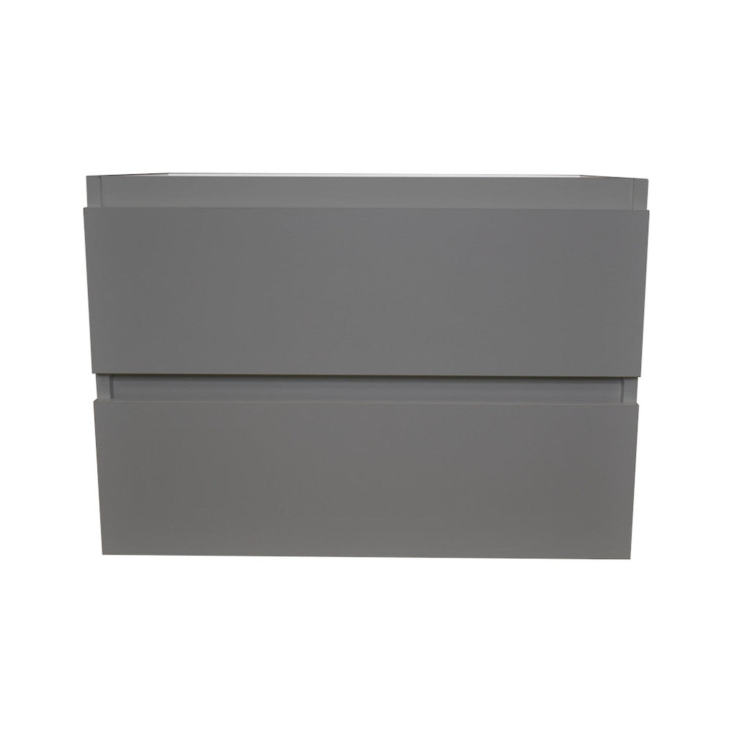 Volpa USA Salt 30" x 20" Gray Wall-Mounted Floating Bathroom Vanity Cabinet with Drawers