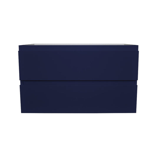 Volpa USA Salt 36" x 20" Navy Wall-Mounted Floating Bathroom Vanity Cabinet with Drawers