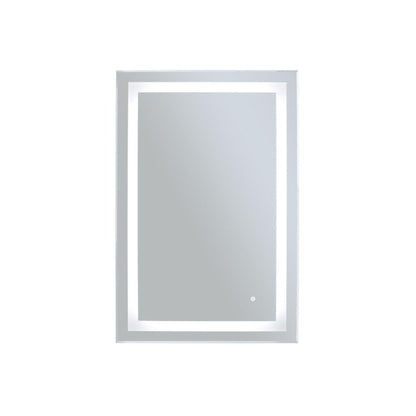 WarmlyYours Audrey 36″ x 24″ Rectangular Frameless Wall-Mounted LED Daylight 5,000K Backlit Mirror