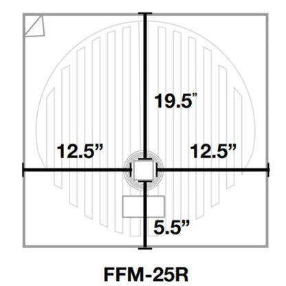 WarmlyYours ClearlyYou Circular 25" x 25" Fog Free Mirror Defogger