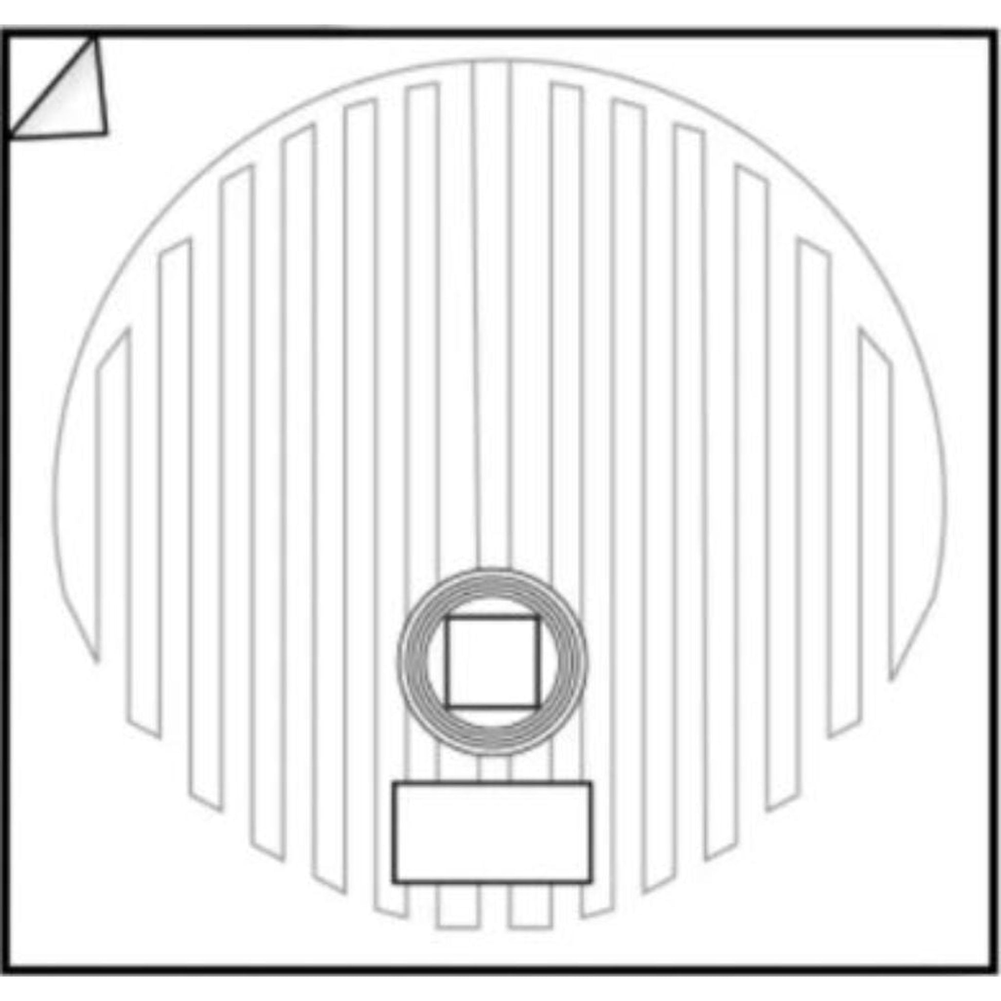 WarmlyYours ClearlyYou Circular 25" x 25" Fog Free Mirror Defogger