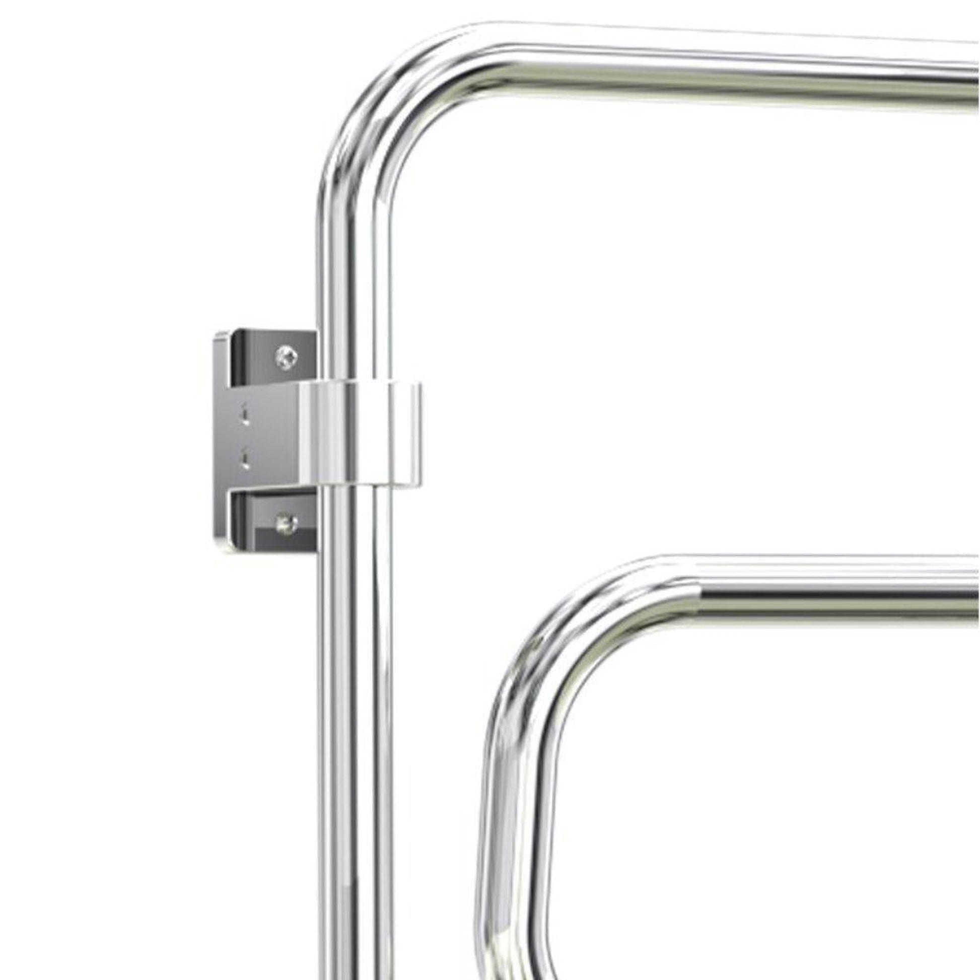 WarmlyYours Elements 16" x 30" Polished Chrome Wall-Mounted 4-Bar Plug-In Towel Warmer