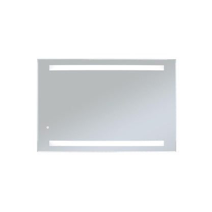 WarmlyYours Ingrid 36″ x 24″ Rectangular Frameless Wall-Mounted LED Daylight 5,000K Backlit Mirror