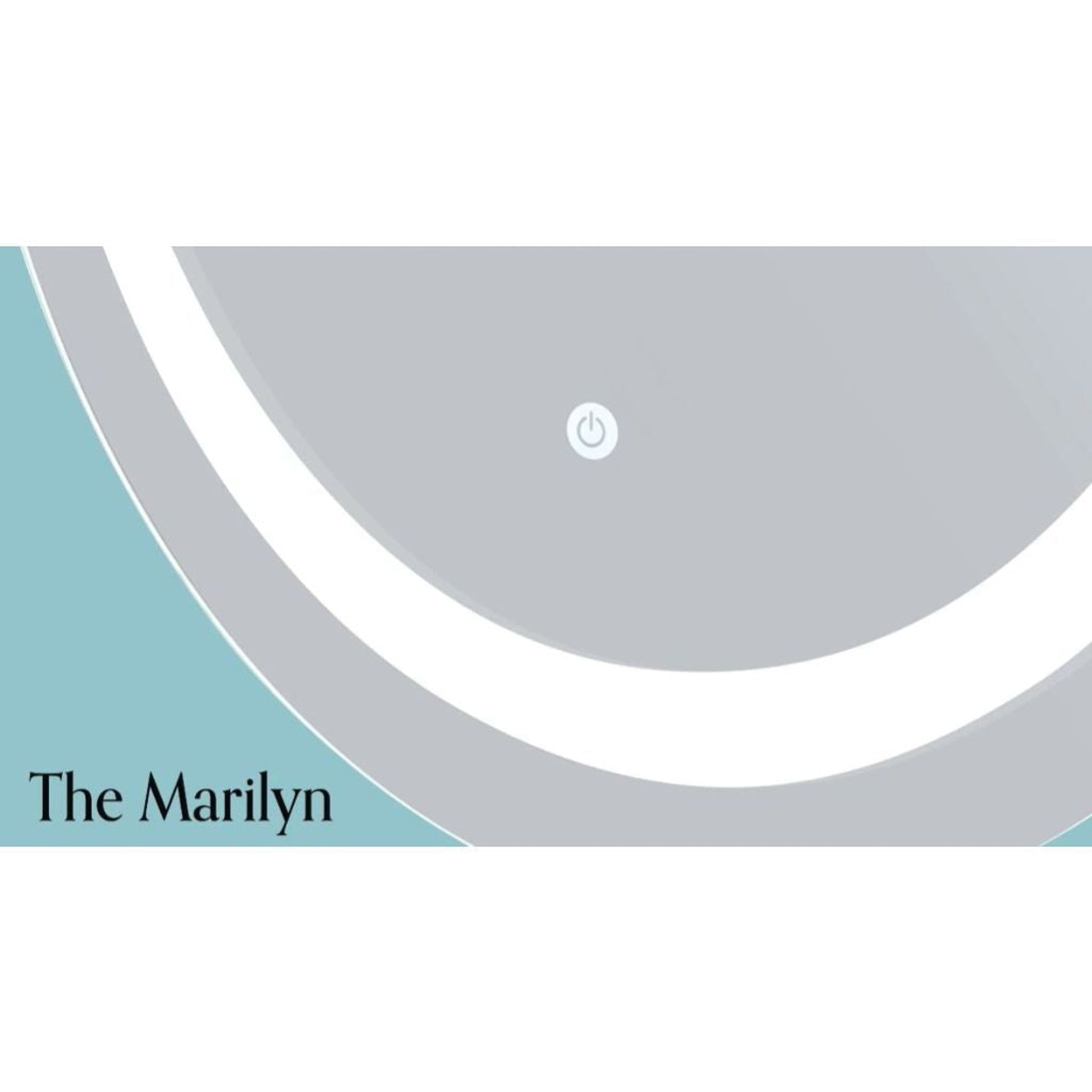 WarmlyYours Marilyn 28″ Round Frameless Wall-Mounted LED Daylight 5,000K Backlit Mirror