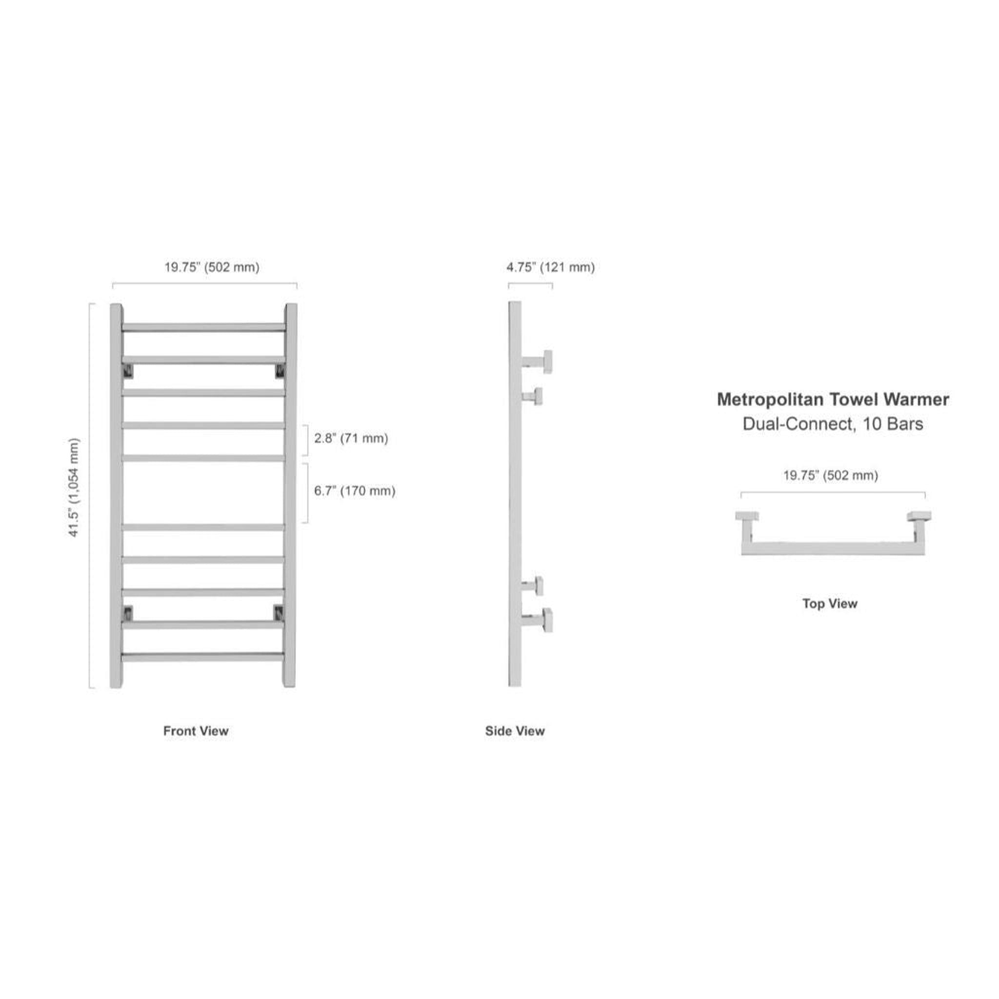 Towel discount rail dimensions