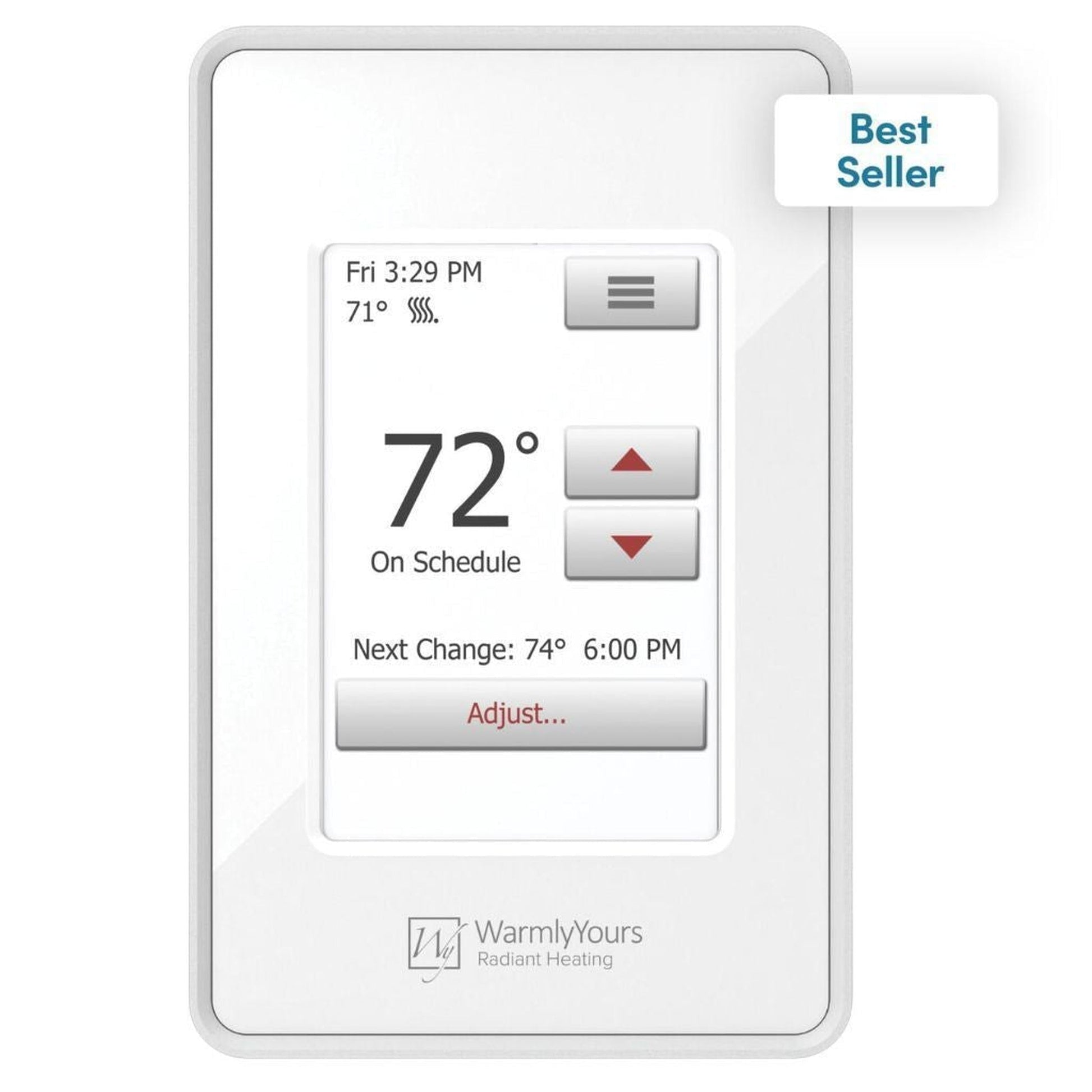 WarmlyYours TempZone Flex Roll 1.5′ x 29′ 240V Electric Radiant Floor Heating Kit With nSpire Touch WiFi Programmable Touchscreen Thermostat For 43.5 Sqft