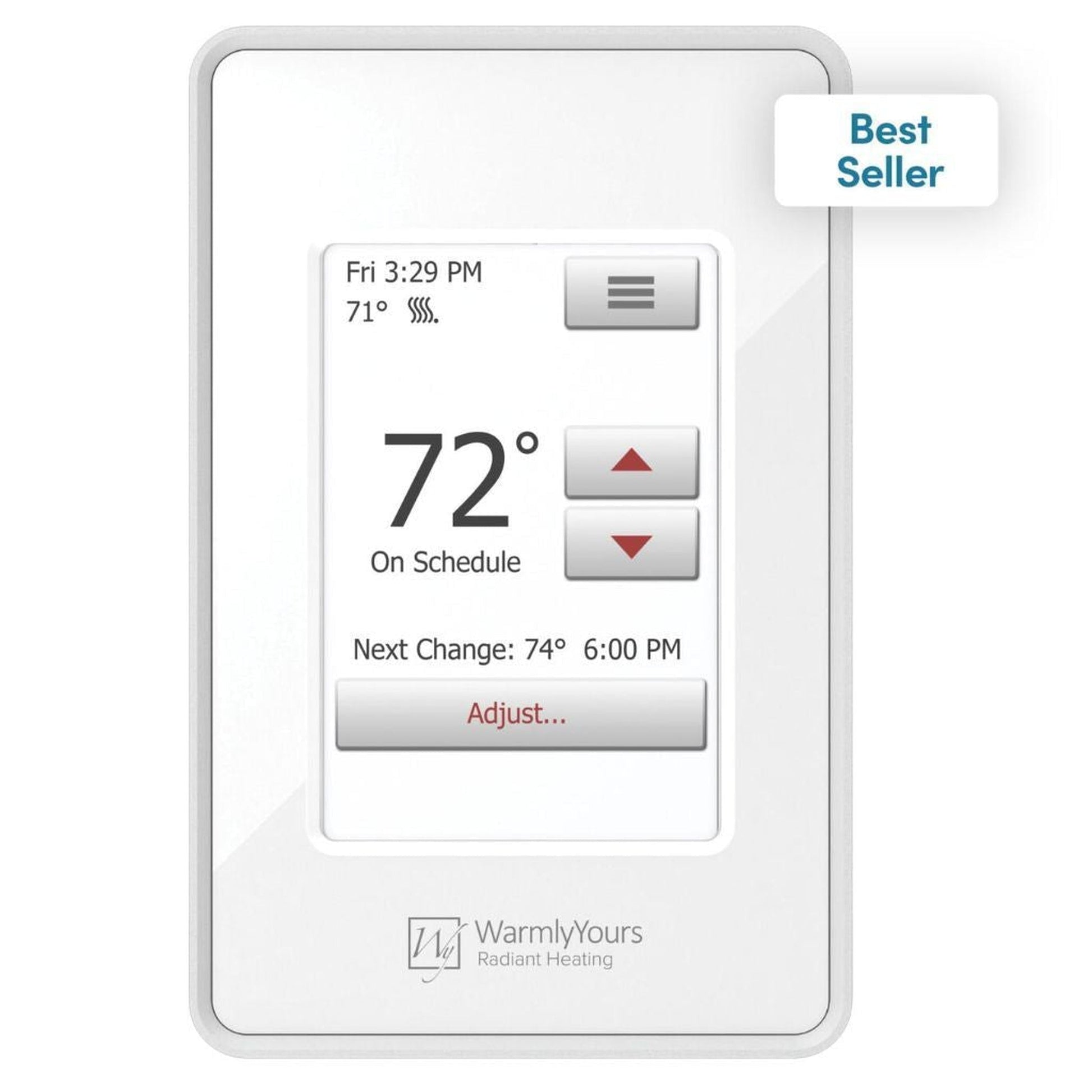 WarmlyYours TempZone Flex Roll 3' x 43' 240V Electric Radiant Floor Heating Kit With nSpire Touch Programmable Touchscreen Thermostat For Large Bathroom