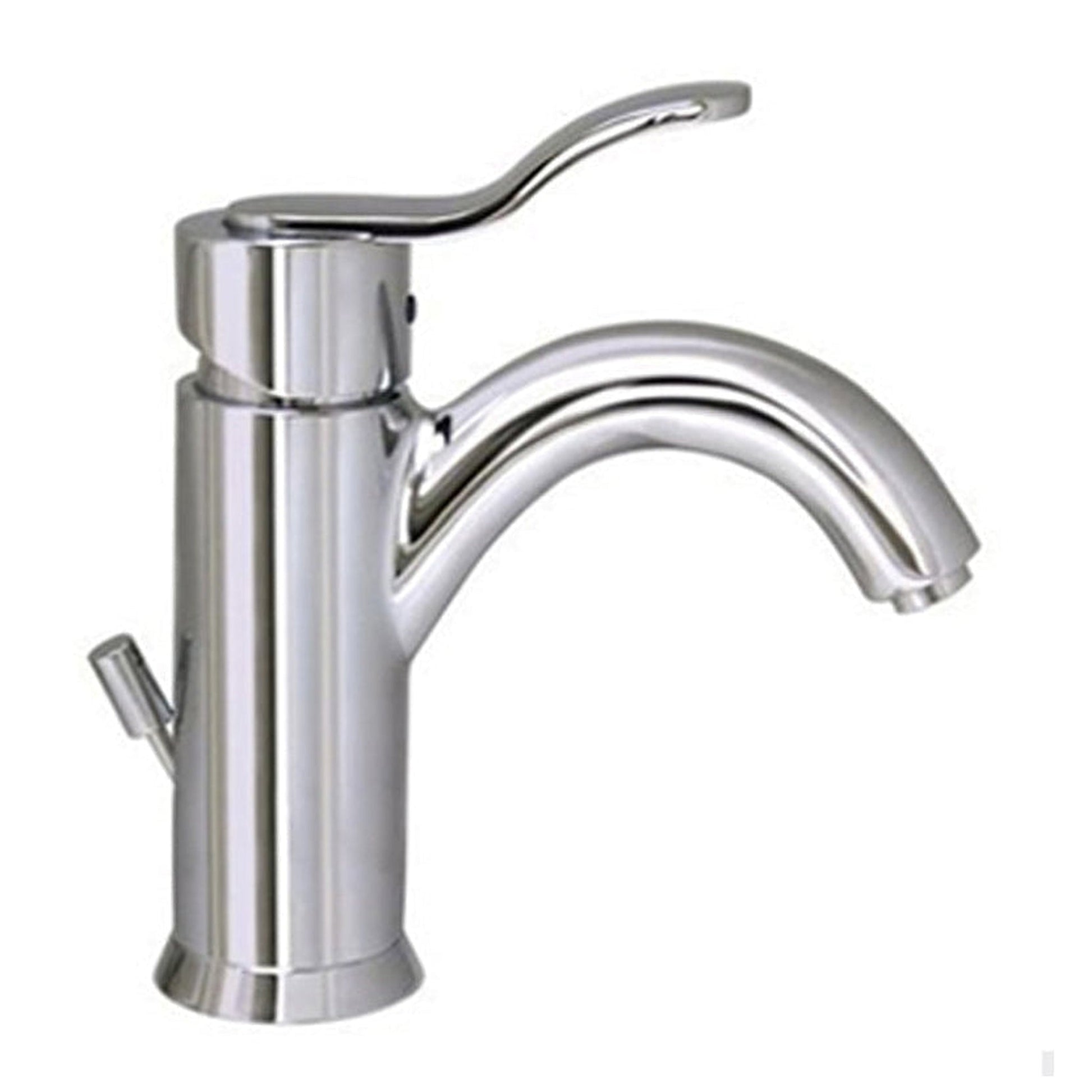 Whitehaus Galleryhaus 3-04012-C Polished Chrome Single Hole/ Single Lever Lavatory Faucet With Pop-up Waste