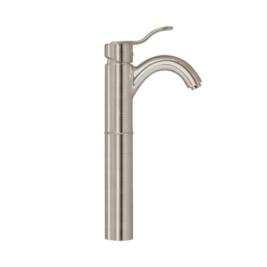 Whitehaus Galleryhaus 3-04045-BN Brushed Nickel Elevated Single Hole/ Single Lever Lavatory Faucet