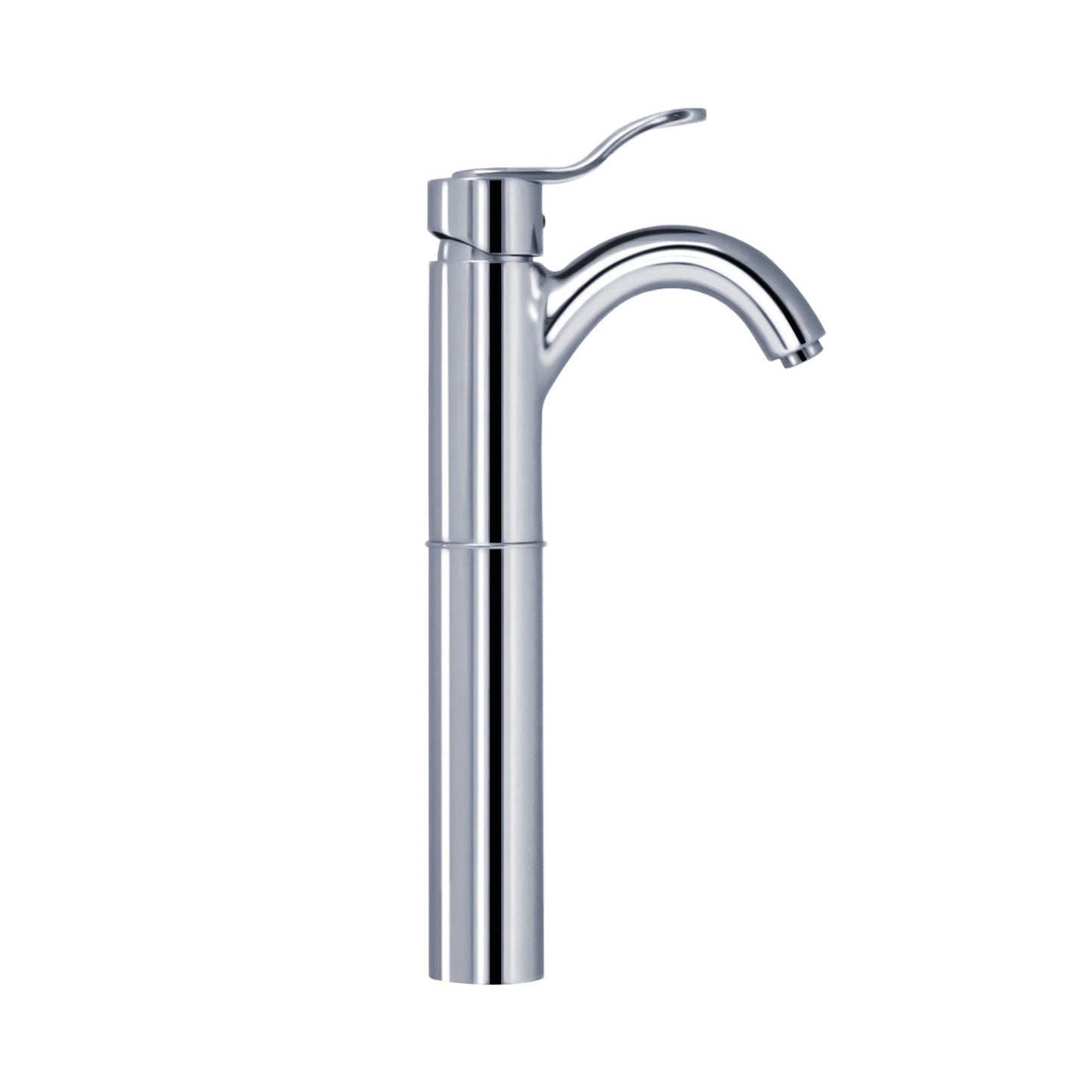 Whitehaus Galleryhaus 3-04045-C Polished Chrome Elevated Single Hole/ Single Lever Lavatory Faucet