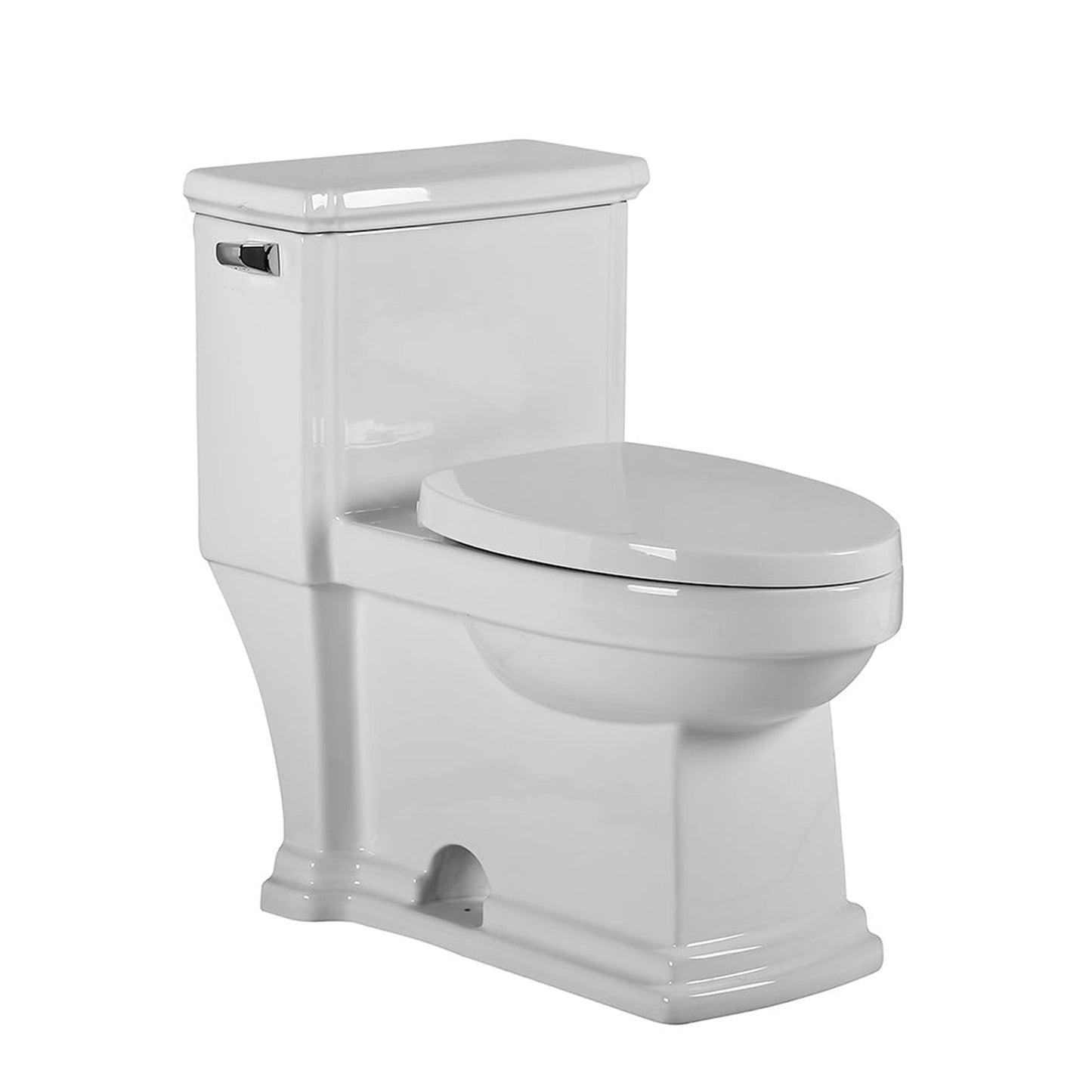 Whitehaus Magic Flush WHMFL221-EB Eco-Friendly One Piece Single Flush Toilet With Elongated Bowl and a 1.28 GPF Capacity